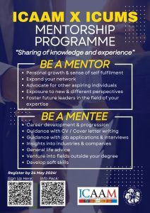 Read more about the article ICAAM-ICUMS Mentorship Programme 2024